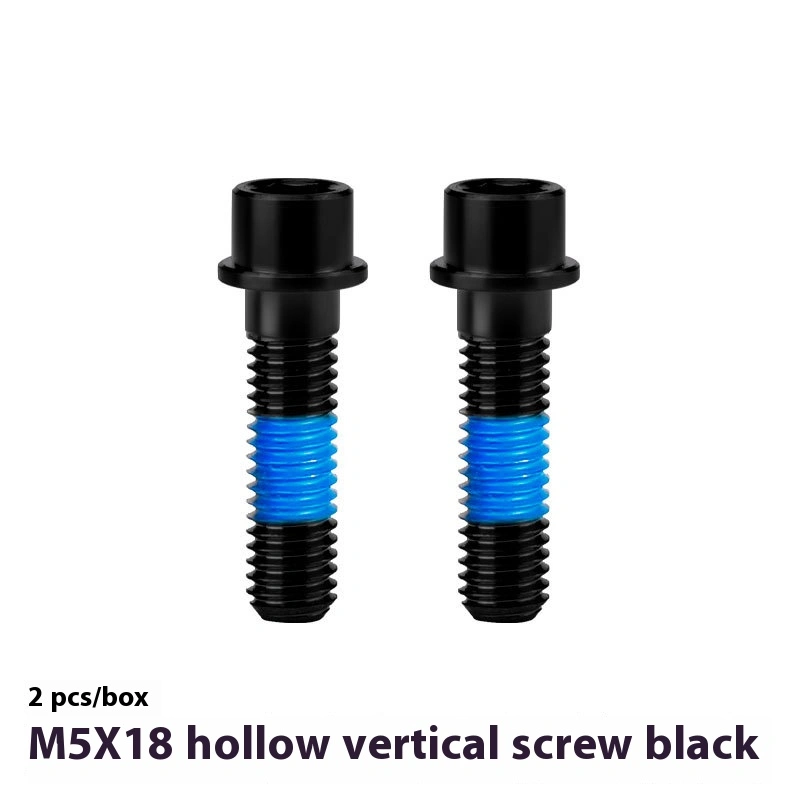TOOPRE Titanium Alloy Hollow Stem Bolts M5x18mm for Mountain and Road Bikes, Handlebar Clamp Locking