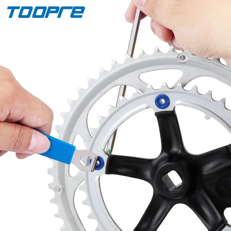TOOPRE Mountain/Road Bike Chainring Bolt Wrench Slotted Screw Crankset Removal Tool