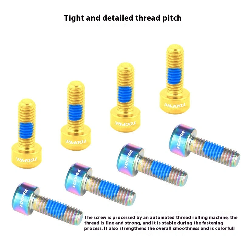 TOOPRE M5*14mm Mountain Bike TC4 Titanium Alloy Shifter Fixing Screws Hand Shifter Fixing