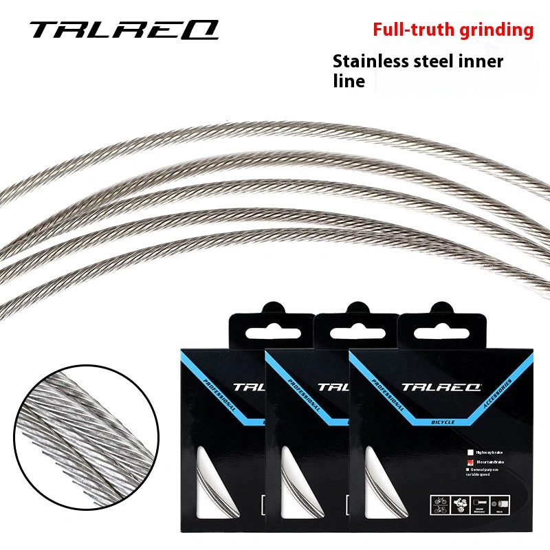 TRLREQ Fully Polished Stainless Steel Brake and Shift Cables for Mountain Bike Road Bike and Folding Bikes