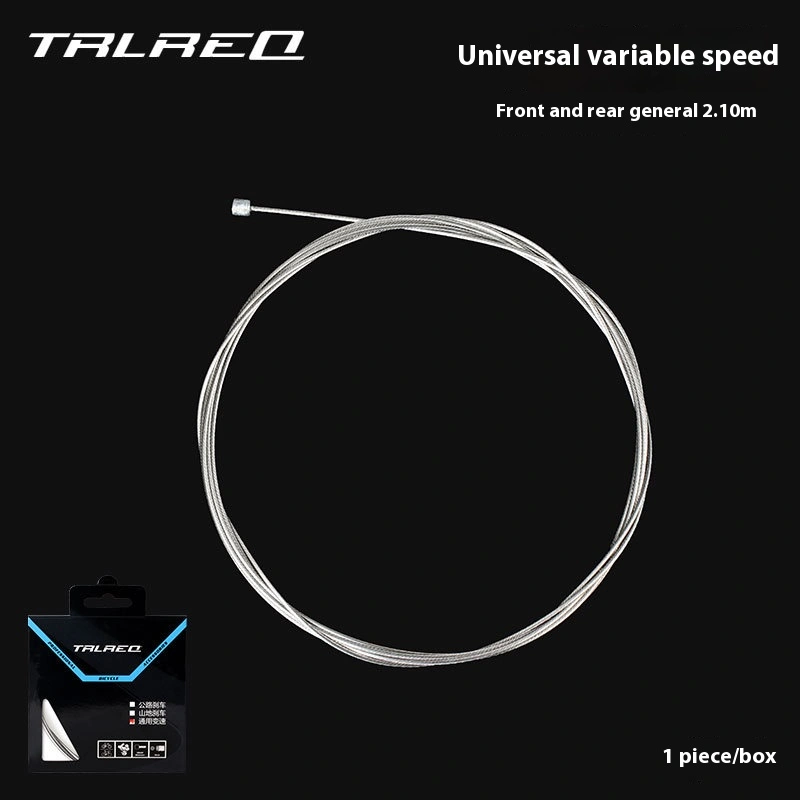 TRLREQ Fully Polished Stainless Steel Brake and Shift Cables for Mountain Bike Road Bike and Folding Bikes
