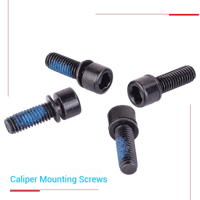 LEBYCLE Mountain Bike Disc Brake Caliper Mounting Screws and Crankset Screws Compatible with Shimano Components