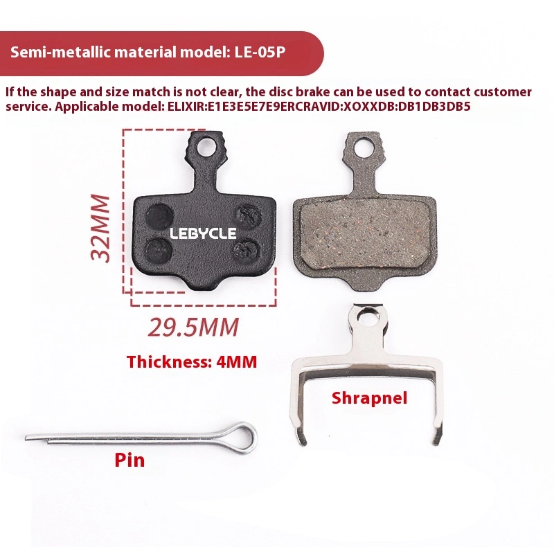 LEBYCLE Bicycle Brake Pads Mountain Bike Brake Pads Disc Brake Pads Brake Blocks Brake Shoes
