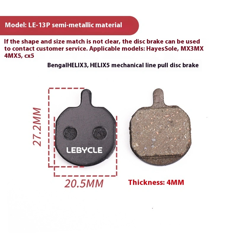 LEBYCLE Bicycle Brake Pads Mountain Bike Brake Pads Disc Brake Pads Brake Blocks Brake Shoes