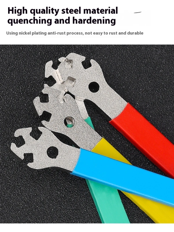 LEBYCLE Mountain Bike Spoke Wrench Wheel Spoke Adjustment Tool Colorful Spoke Cap Tool