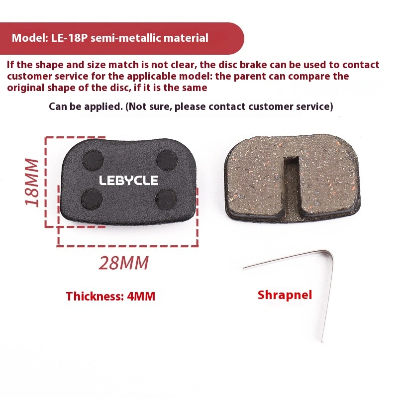 LEBYCLE Bicycle Brake Pads Mountain Bike Brake Pads Disc Brake Pads Brake Blocks Brake Shoes