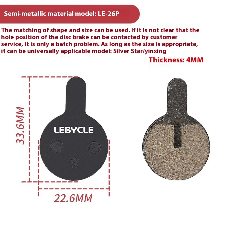 LEBYCLE Bicycle Brake Pads Mountain Bike Brake Pads Disc Brake Pads Brake Blocks Brake Shoes
