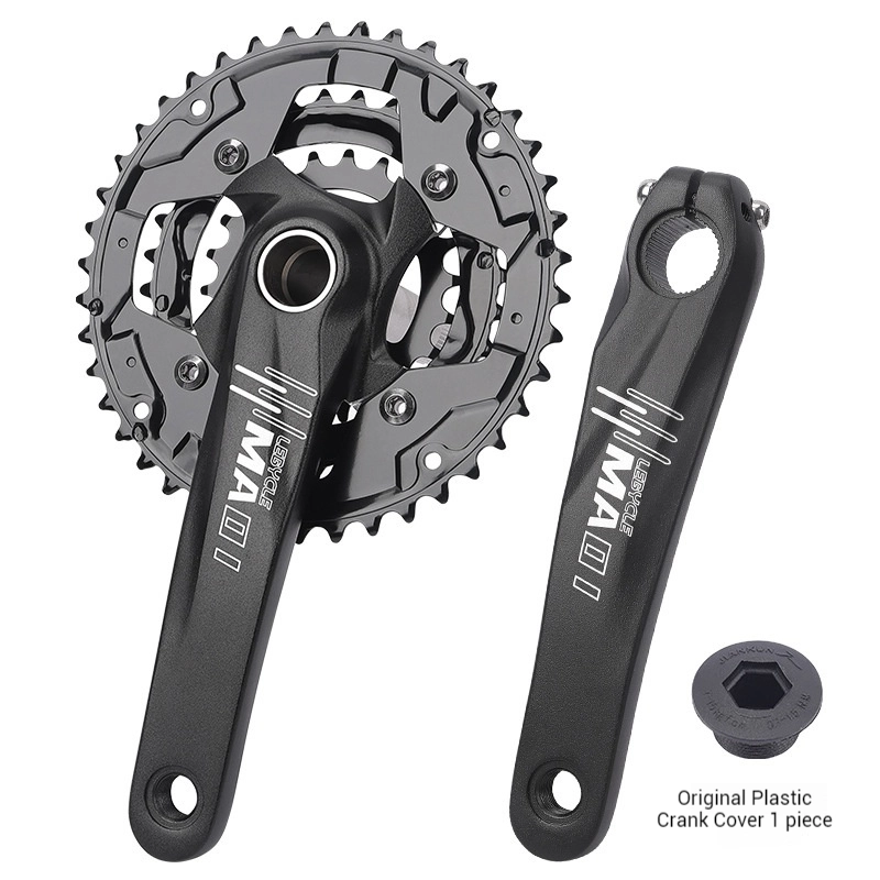 LEBYCLE Mountain Bike Hollow Integrated Crankset Set Upgrade Universal Chainring 9 Speed 10 Speed Parts