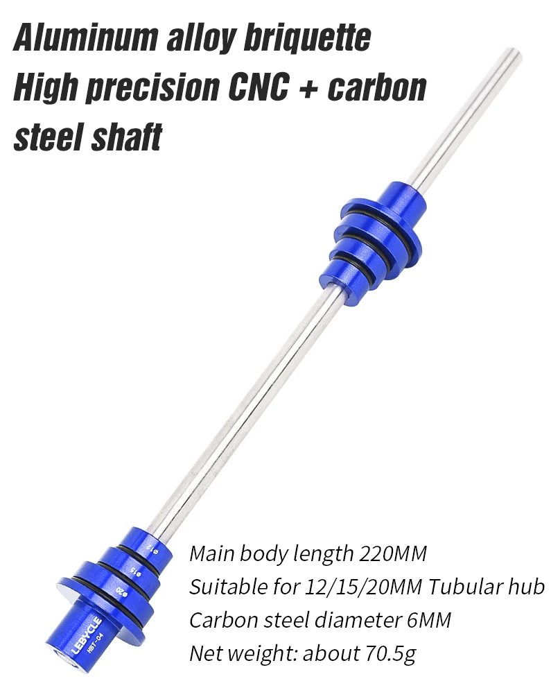LEBYCLE Bicycle Hub Axle Adjustment Tool 12/15/20mm Thru Axle Hub Wheel Auxiliary Spoke Tensioning Universal Fixing Tool