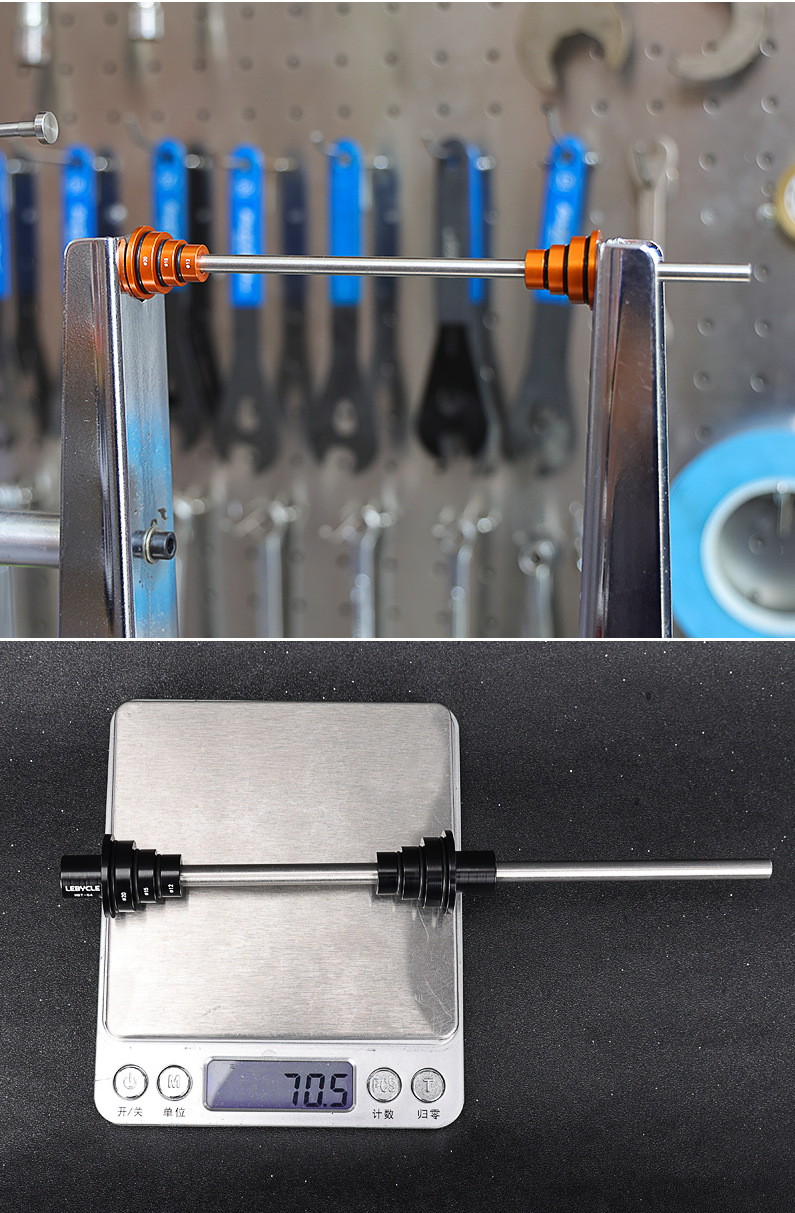 LEBYCLE Bicycle Hub Axle Adjustment Tool 12/15/20mm Thru Axle Hub Wheel Auxiliary Spoke Tensioning Universal Fixing Tool