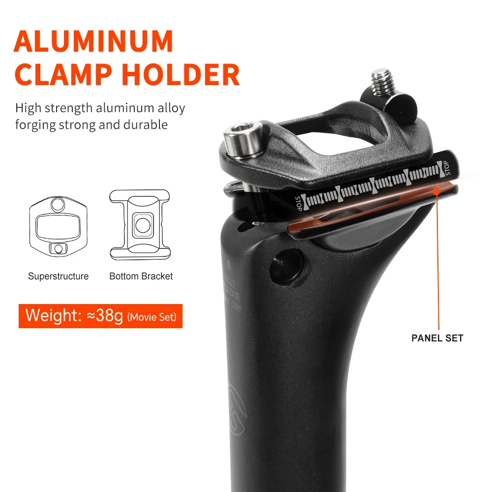 Bicycle Seat Toseek Carbon Seatpost TOSEEK C60 Carbon