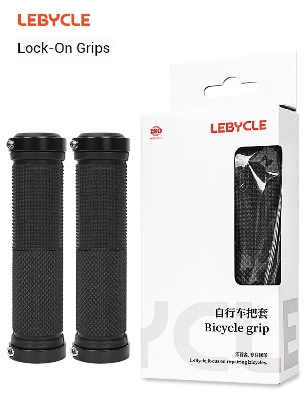 LEBYCLE Boxed Mountain Bike Grips Bicycle Rubber Handlebar Grips Handlebar Covers