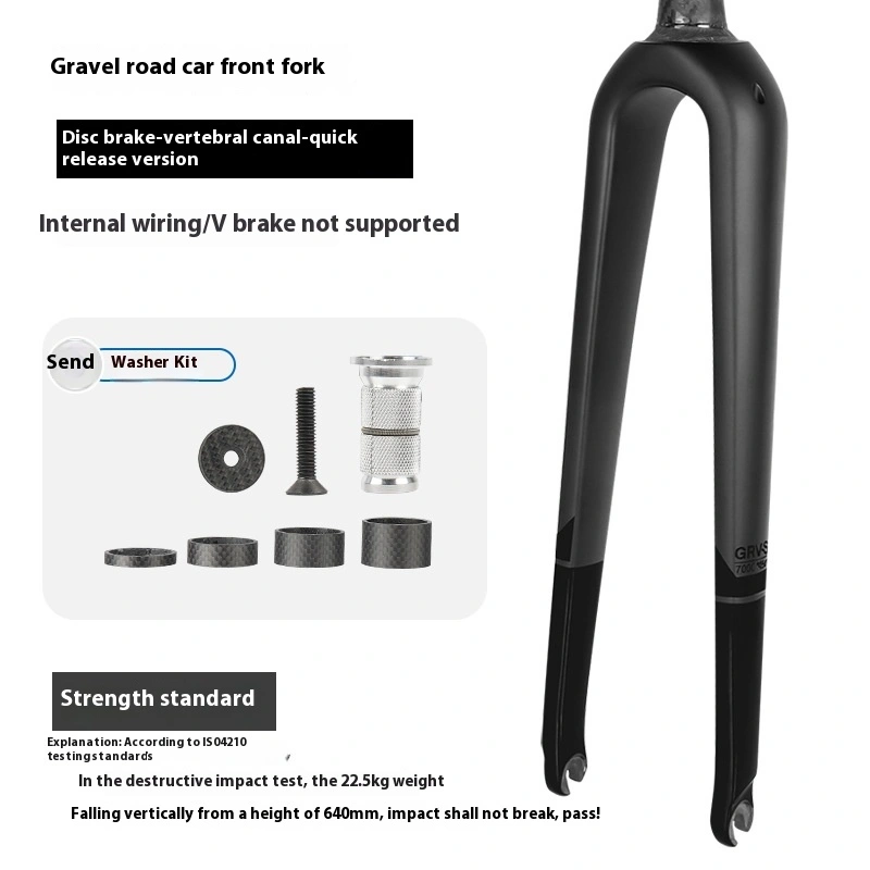 TOSEEK Gravel Disc Brake Road Bike Full Carbon Fiber Fork Axle