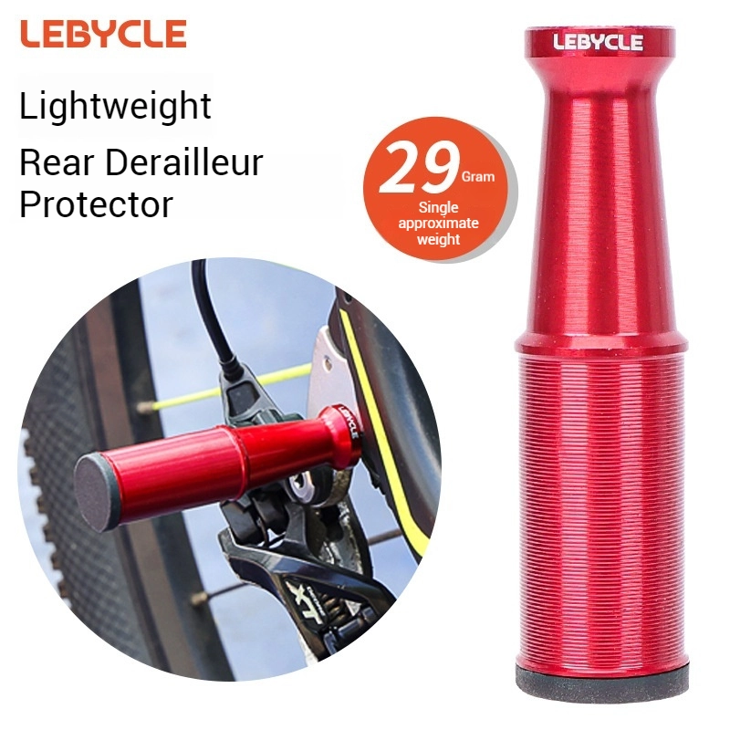 LEBYCLE Ultra Light Rear Derailleur Protector for Bicycles Universal Aluminum Alloy Guard for Road Bike Derailleurs
