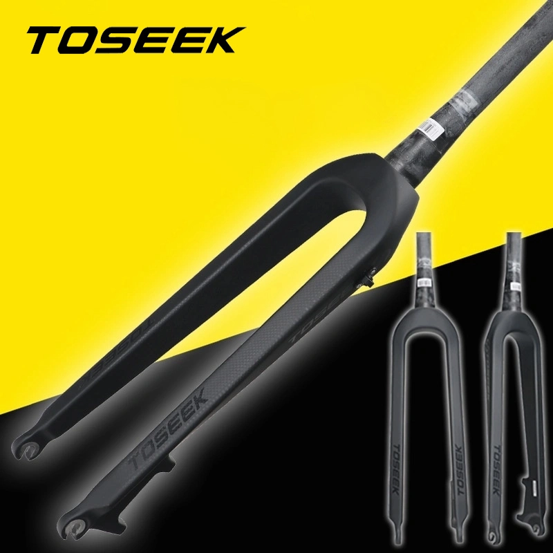 Tapered Fork Road Bike Head Tube TOSEEK Carbon Fiber Bicycle Rigid