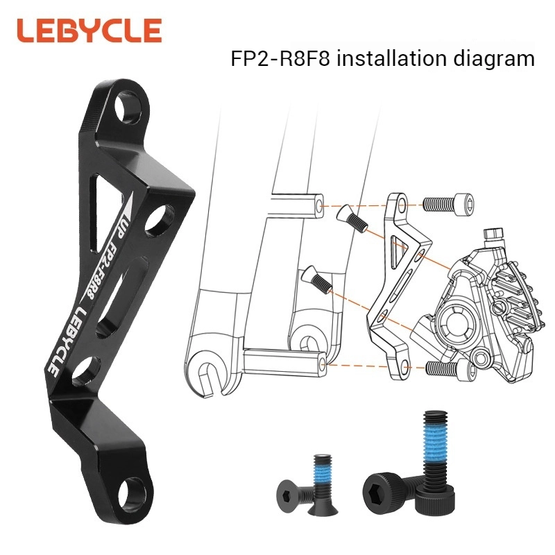 LEBYCLE Mountain to Road Brake Adapter Direct Mount to Post Mount Conversion Seat 160/180 mm Disc Brake Bicycle Caliper Base