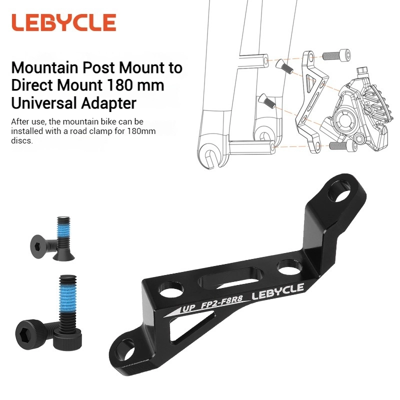 LEBYCLE Mountain to Road Brake Adapter Direct Mount to Post Mount Conversion Seat 160/180 mm Disc Brake Bicycle Caliper Base