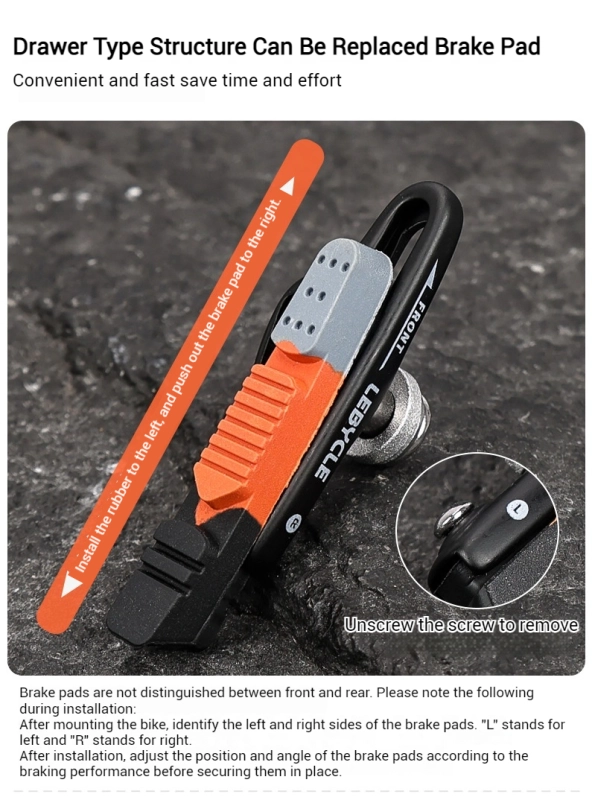 LEBYCLE Aluminum Rim Specific C-Brake Pads Road Bike Brake Pads C-Brake Caliper Aluminum Rim Brake Pads Brake Shoes Accessories