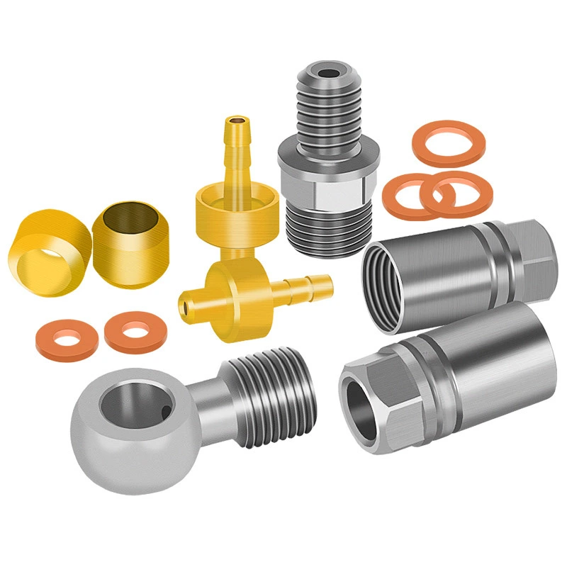 LEBYCLE HOPE Universal Hydraulic Disc Brake Hose Connector Set for Hope Oil Needle and Olive Head