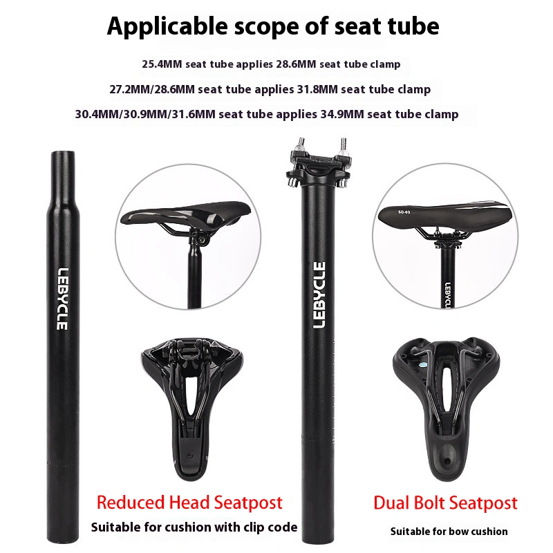 LEBYCLE Mountain Bike Seatpost Bicycle Seat Post Saddle Tube 25.4 Seat Post 27.2 Seat Post