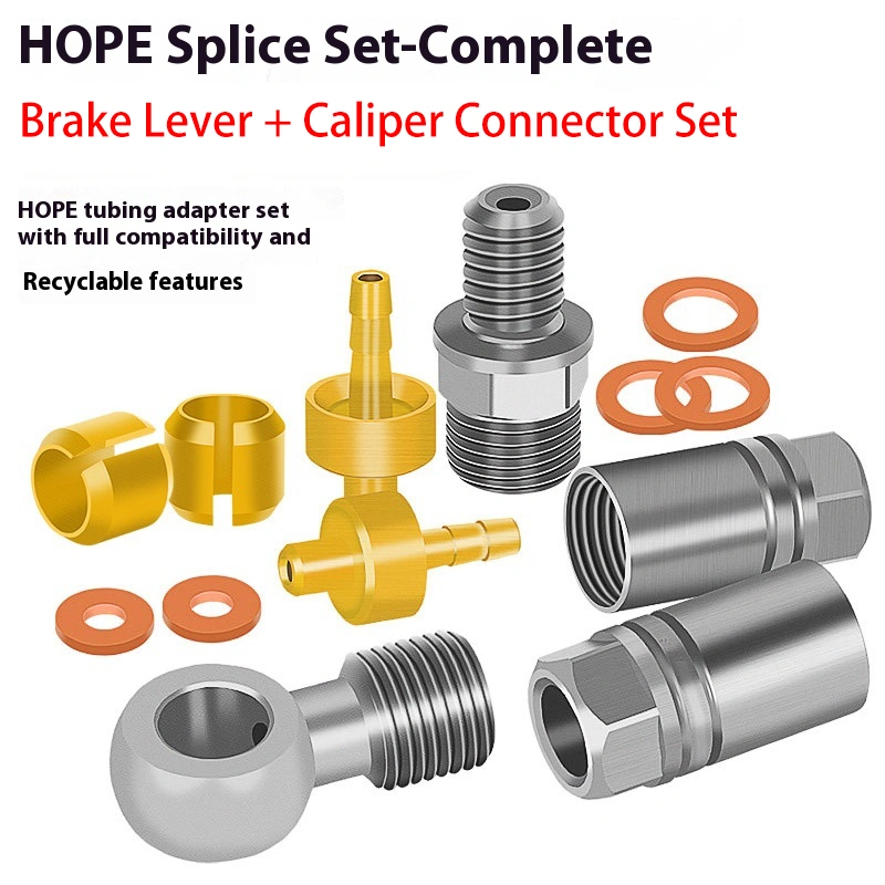LEBYCLE HOPE Universal Hydraulic Disc Brake Hose Connector Set for Hope Oil Needle and Olive Head