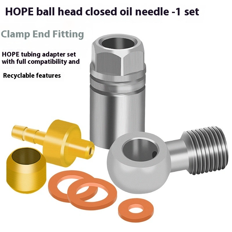 LEBYCLE HOPE Universal Hydraulic Disc Brake Hose Connector Set for Hope Oil Needle and Olive Head