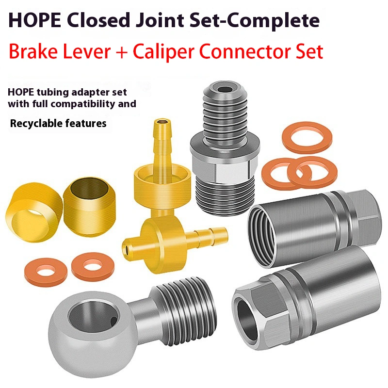 LEBYCLE HOPE Universal Hydraulic Disc Brake Hose Connector Set for Hope Oil Needle and Olive Head