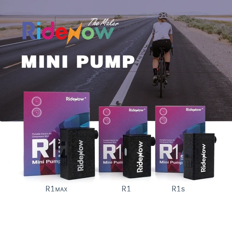 RideNow Mini Pump Portable Riding Bicycle Electric Air Pump Type C Outdoor Portable MTB Road Bike