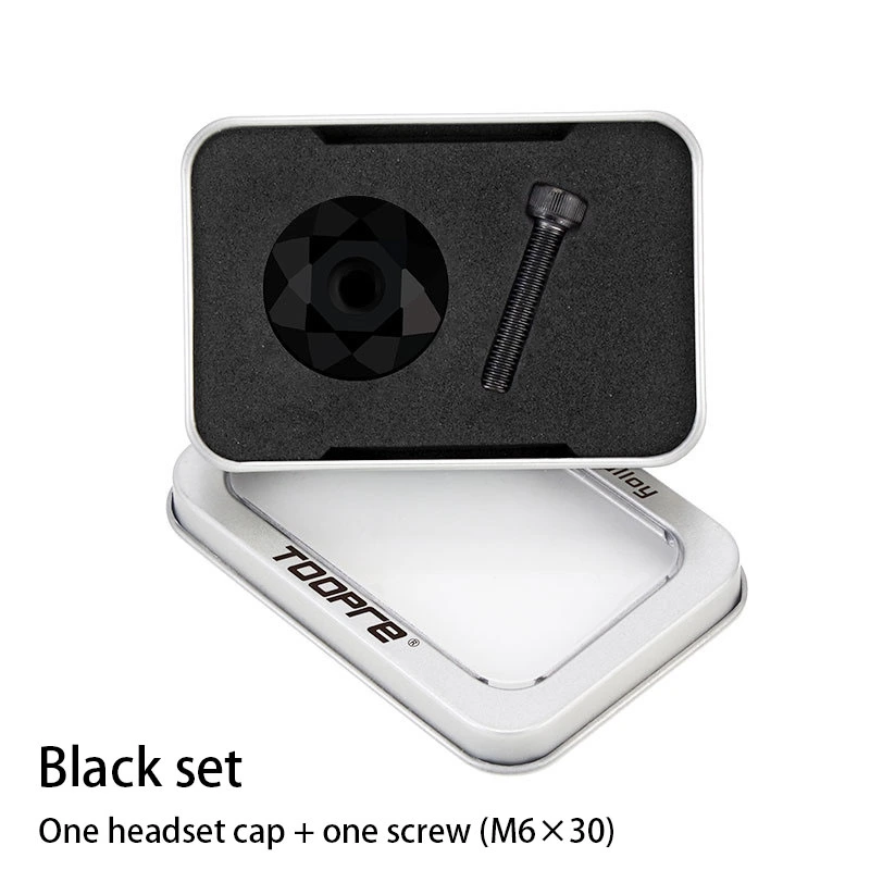 TOOPRE Mountain Bike Handlebar Stem Cap Road Bike Headset Cap Screw Handlebar Cap Personalized Modification Accessories