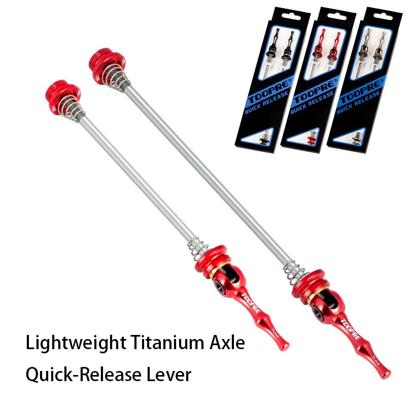 TOOPRE Bicycle Quick Release Lever Super Light Titanium Alloy Mountain Bike Quick Release Road Titanium Alloy Quick Release Lever Universal