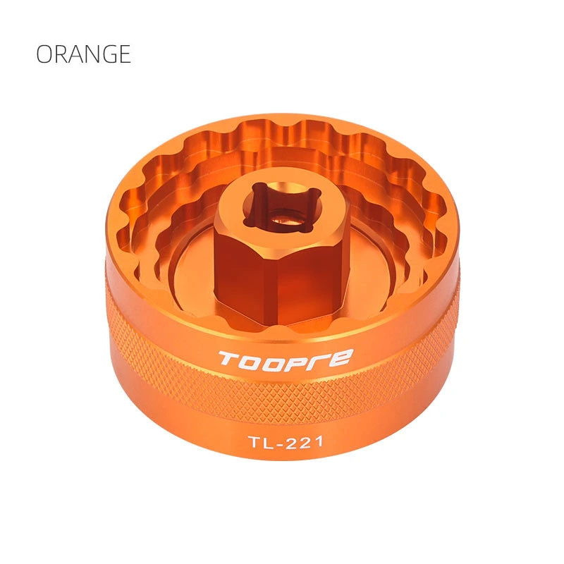 TOOPRE Bicycle Five-Hole Bottom Bracket Sleeve Mountain Bike Integrated Threaded BB Bottom Bracket Removal and Installation Tool