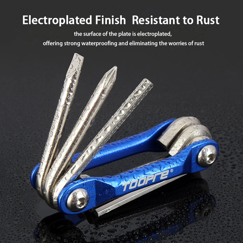 TOOPRE Portable Folding Hex Wrench Torx Hex Multi-Function Inner Hex Tool Set