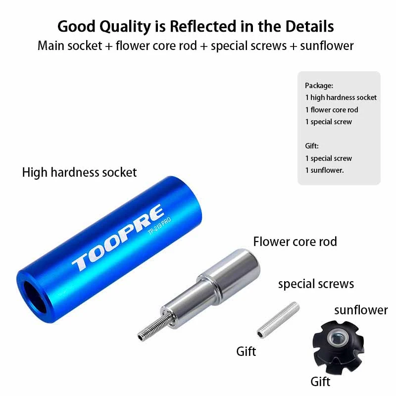 Mountain Bike Fork Star Nut Installation Tool for Bicycle Headset Threadless Star Nut Installation
