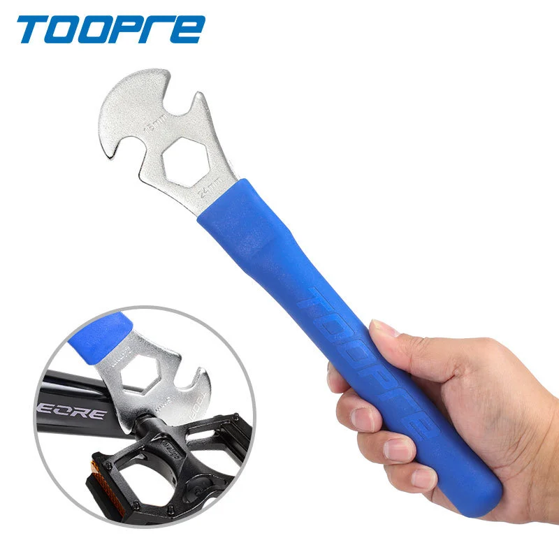 TOOPRE Bicycle Pedal Removal Wrench Road Mountain Bike Pedal 15mm Extended Installation Tool