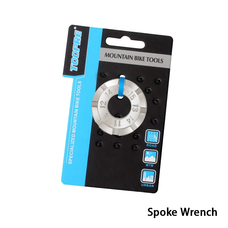 TOOPRE Bicycle Spoke Wrench Mountain and Road Bike Wheel Truing Tool 8-Slot Spoke Wrench for Rim Repair