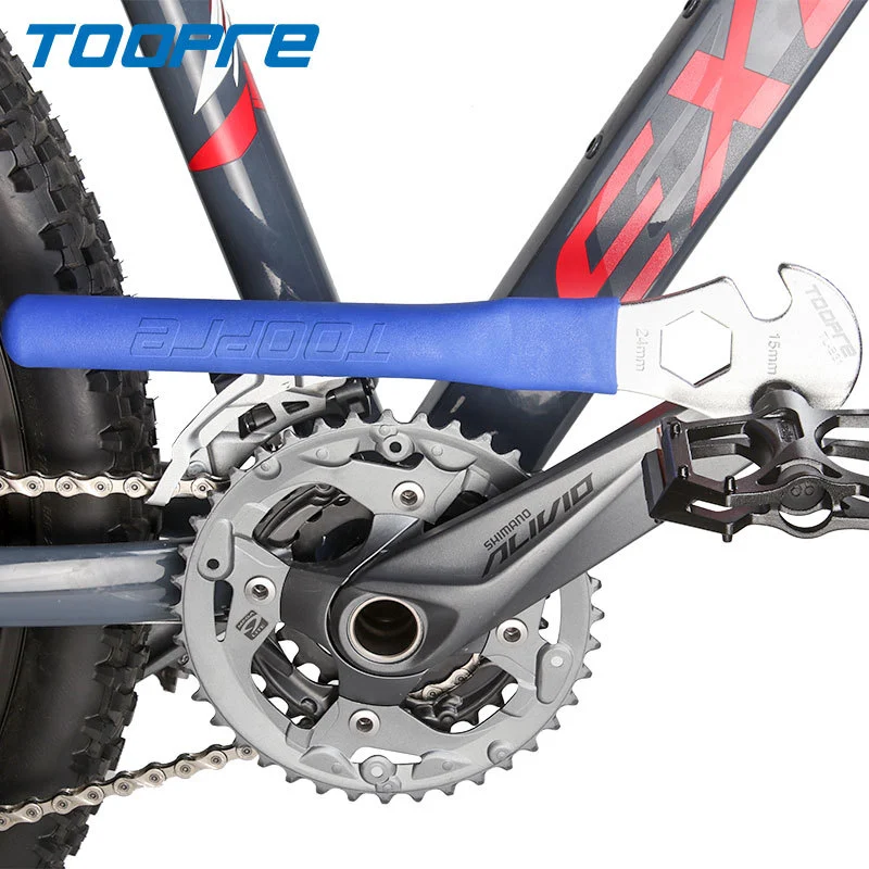 TOOPRE Bicycle Pedal Removal Wrench Road Mountain Bike Pedal 15mm Extended Installation Tool