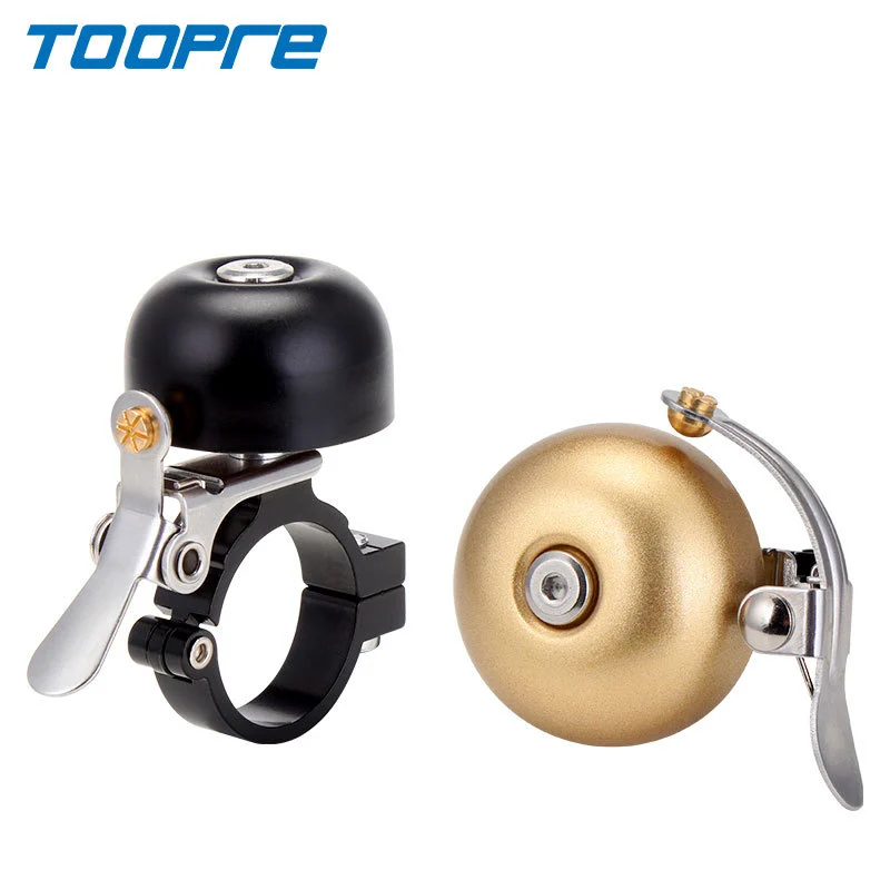TOOPRE Bicycle Copper Bell Mountain Road Fixed Gear Manual Retro Bell Horn Bike Super Loud Sound Quality