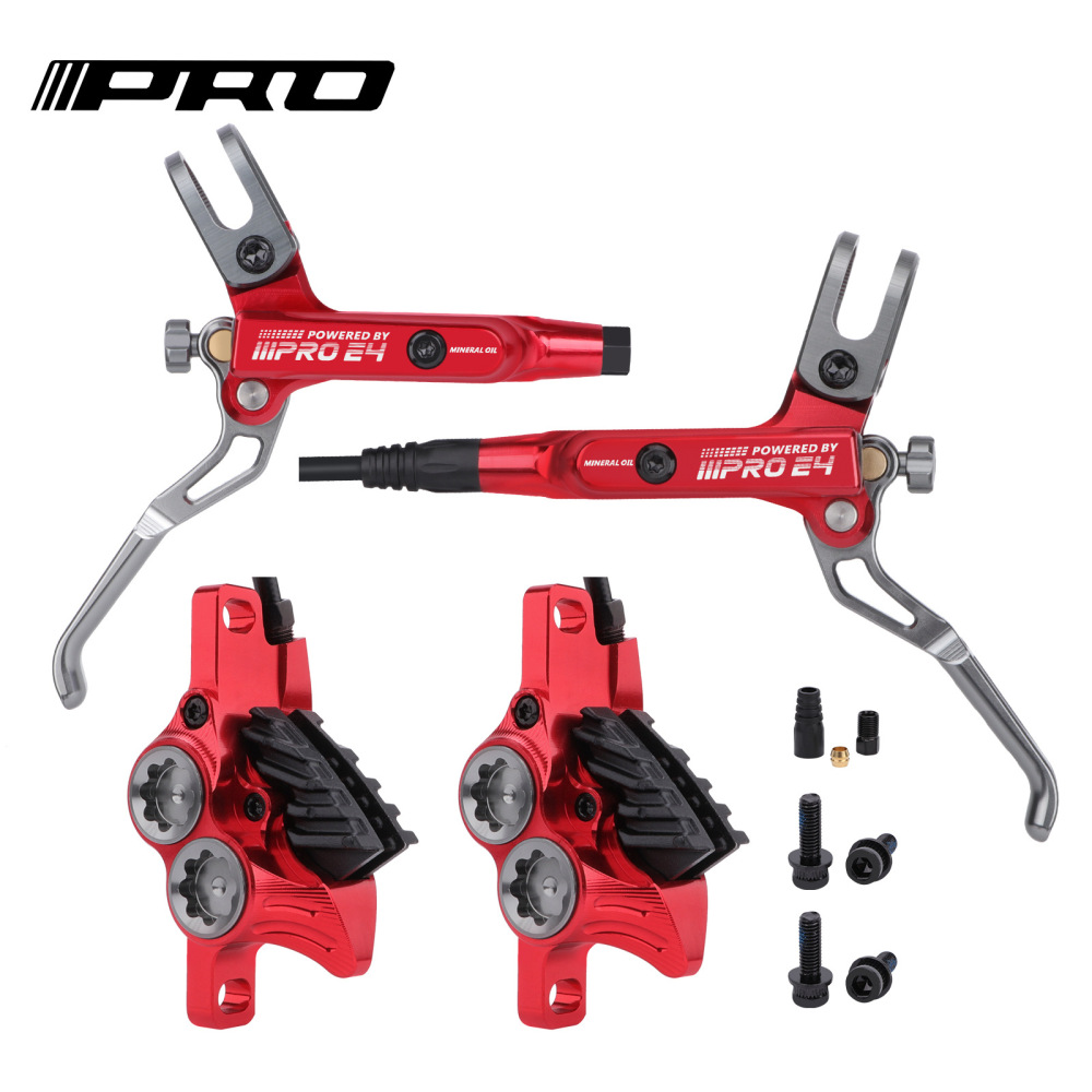 IIIPRO E4 Four-Piston Bicycle Hydraulic Disc Brake Mountain Bike Hydraulic Disc CNC High-End Disc Brake System (Rear Separate Caliper)