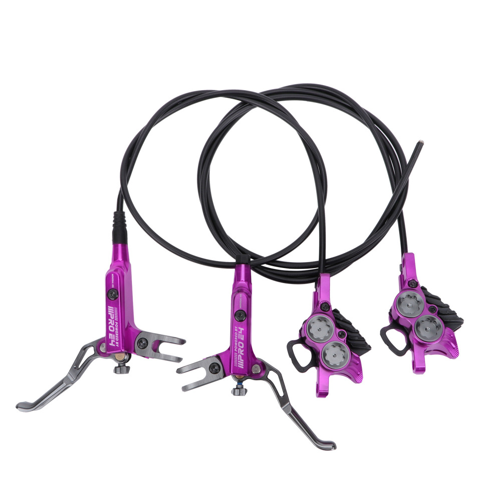 IIIPRO E4 Four-Piston Bicycle Hydraulic Disc Brake Mountain Bike Hydraulic Disc CNC High-End Disc Brake System (Rear Separate Caliper)