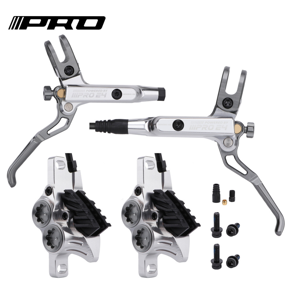 IIIPRO E4 Four-Piston Bicycle Hydraulic Disc Brake Mountain Bike Hydraulic Disc CNC High-End Disc Brake System (Rear Separate Caliper)