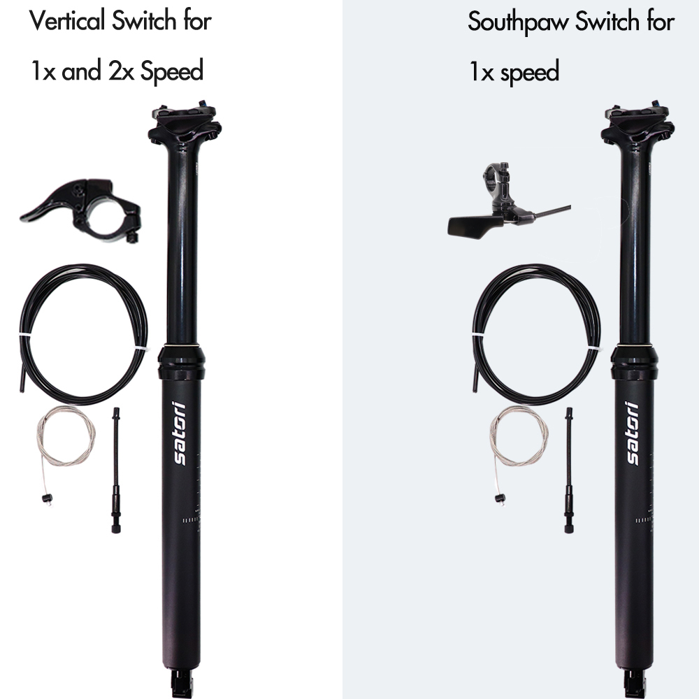 SATORI MTB Bike Dropper Seatpost Adjustable Height 150 125mm Sorata Pro Internal External Cable Routing 30.9 31.6mm