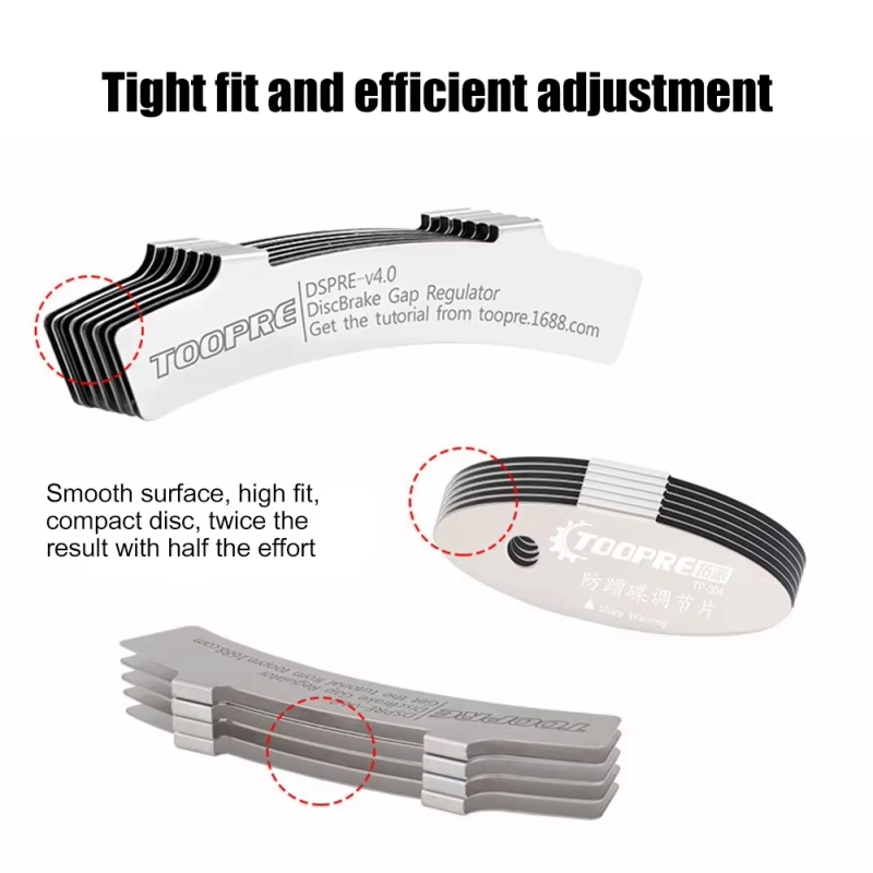 TOOPRE Disc Brake Adjustment Piece for Mountain Bikes Hydraulic Disc Brake Rotor Gap Adjuster to Prevent Brake Rub Caliper Brake Pad Gap Adjustment Accessory