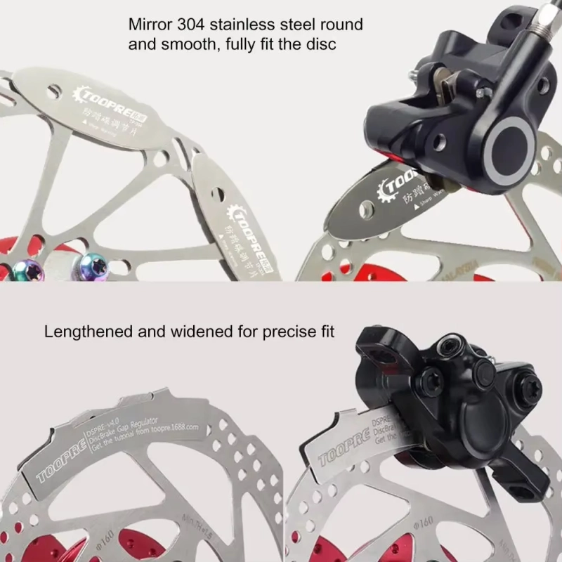 TOOPRE Disc Brake Adjustment Piece for Mountain Bikes Hydraulic Disc Brake Rotor Gap Adjuster to Prevent Brake Rub Caliper Brake Pad Gap Adjustment Accessory