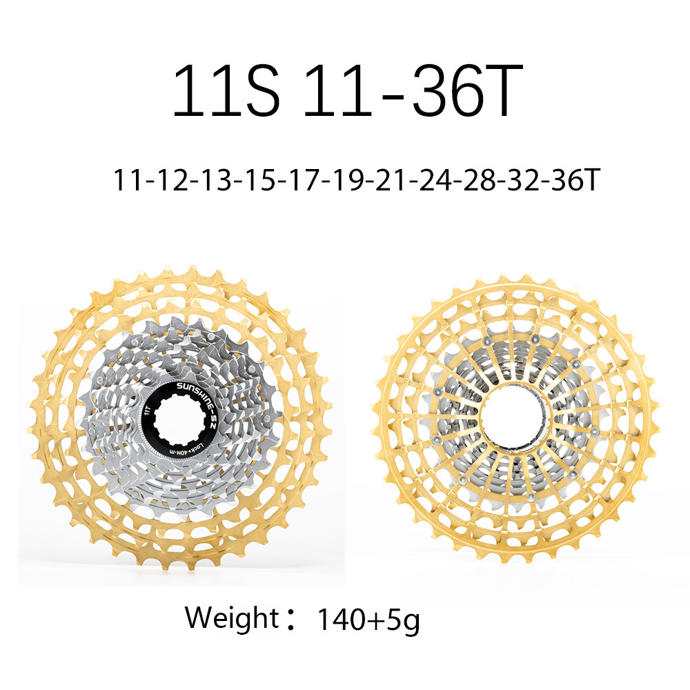 SUNSHINE Ultralight Road Bike Cassette Flywheel 11/12-speed 11-28T 30T 32T 34T 36T Colorful HG Spline Standard