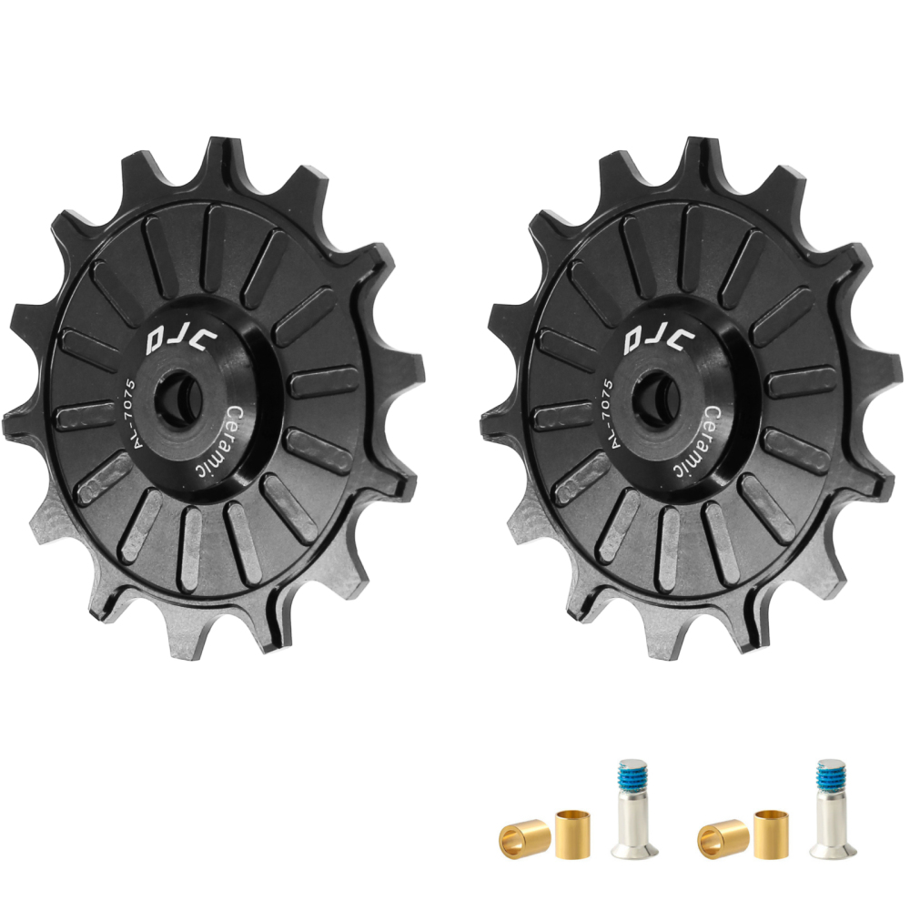 DJC Bike Ceramic Bearing Pulley Wheel Guide Roller Jockey 11T 12T 13T 14T 15T 16T 17T MTB Road Bike Rear Derailleur 8s-11s