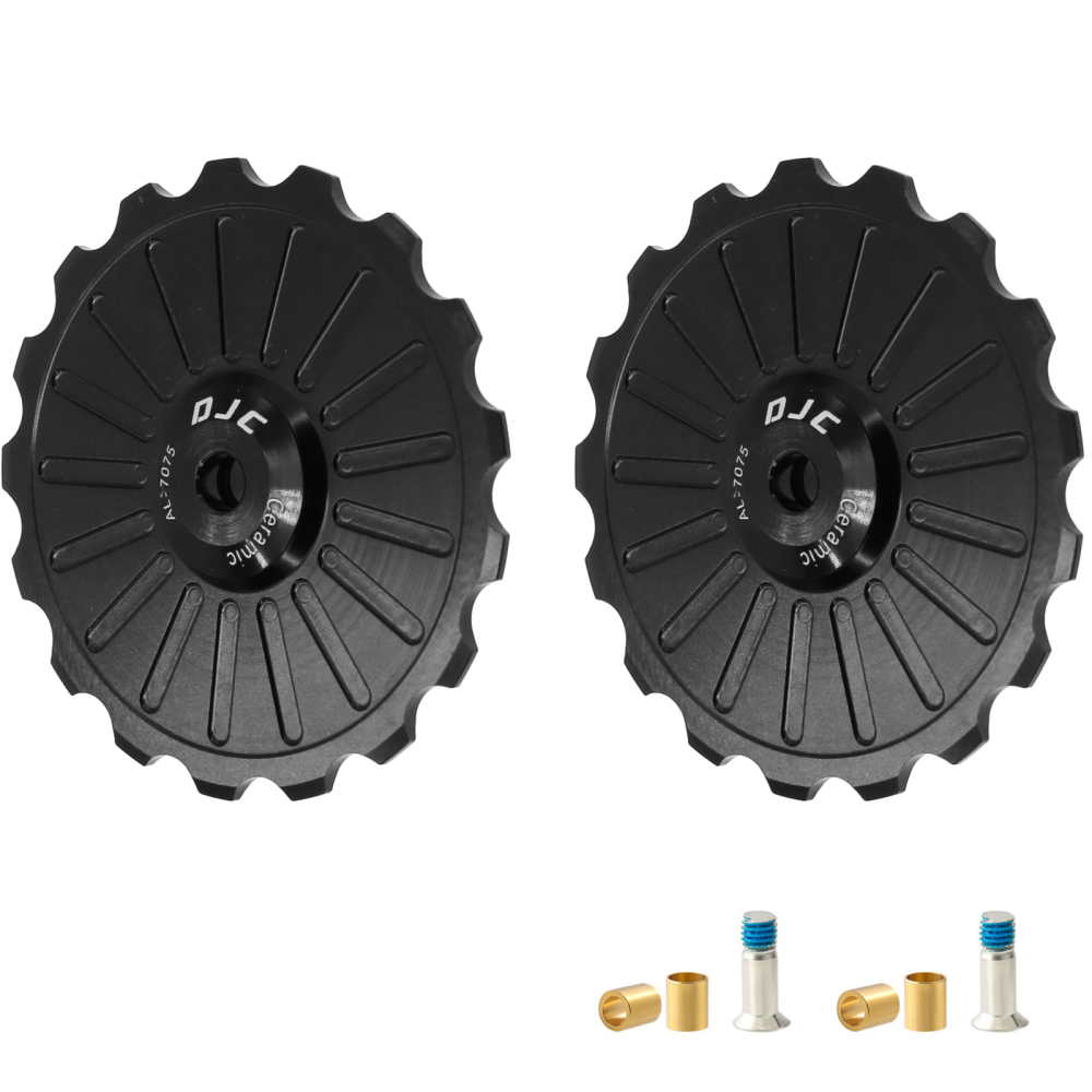 DJC Bike Ceramic Bearing Pulley Wheel Guide Roller Jockey 11T 12T 13T 14T 15T 16T 17T MTB Road Bike Rear Derailleur 8s-11s