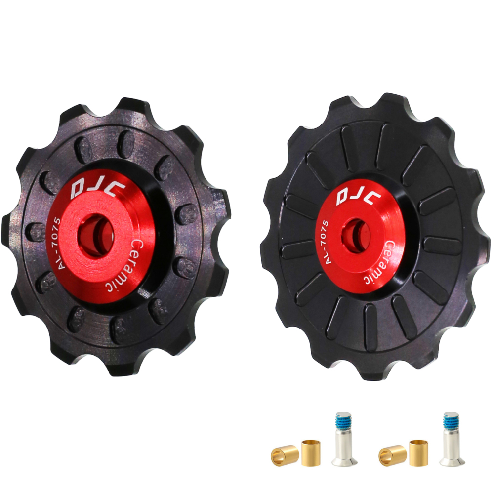 DJC Bike Ceramic Bearing Pulley Wheel Guide Roller Jockey 11T 12T 13T 14T 15T 16T 17T MTB Road Bike Rear Derailleur 8s-11s