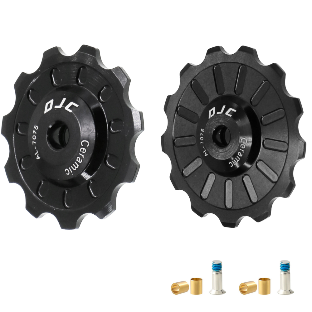 DJC Bike Ceramic Bearing Pulley Wheel Guide Roller Jockey 11T 12T 13T 14T 15T 16T 17T MTB Road Bike Rear Derailleur 8s-11s