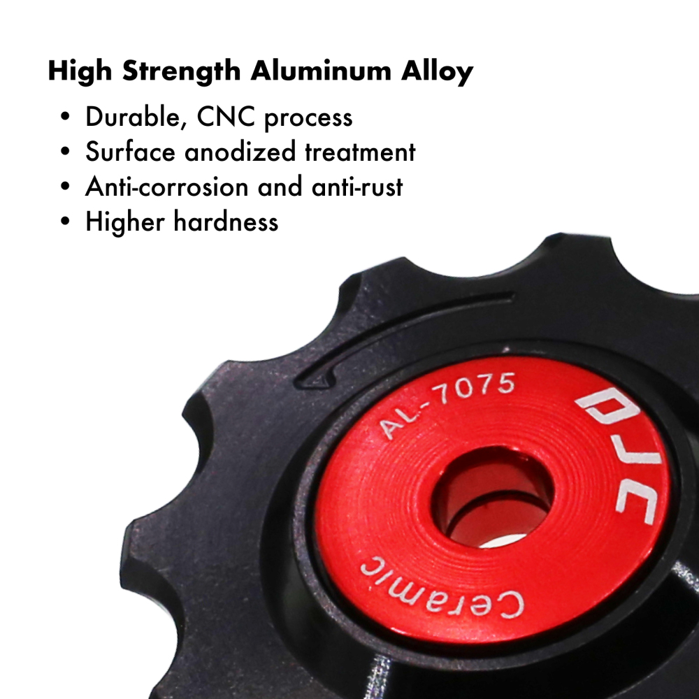 DJC 12 Speed Bike Ceramic Bearing Pulley Wheel Guide Roller Jockey 11T 12T 13T 14T MTB Road Bike  for Shimano for Sram 12s AXS Flattop