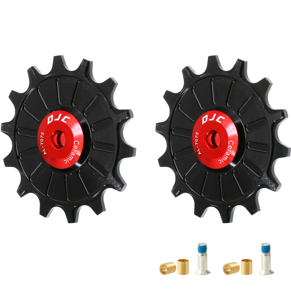 DJC Bike Ceramic Bearing Pulley Wheel Guide Roller Jockey 11T 12T 13T 14T 15T 16T 17T MTB Road Bike Rear Derailleur 8s-11s